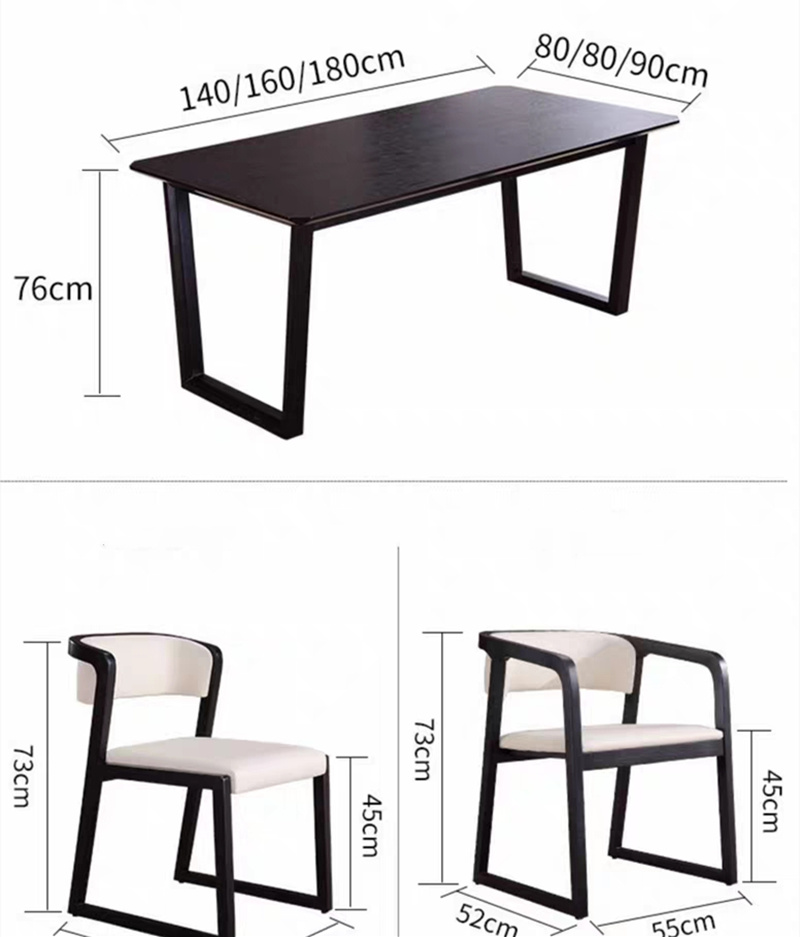 Home Dining Restaurant Canteen Furniture Set Chair Dining Table