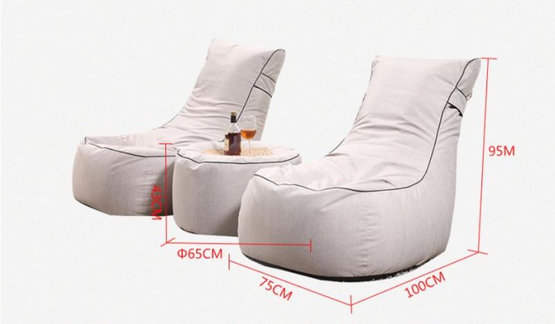 Custom Filling Beans Relaxing Comfortable Lazy Sofa Bean Bag Couch Sofa