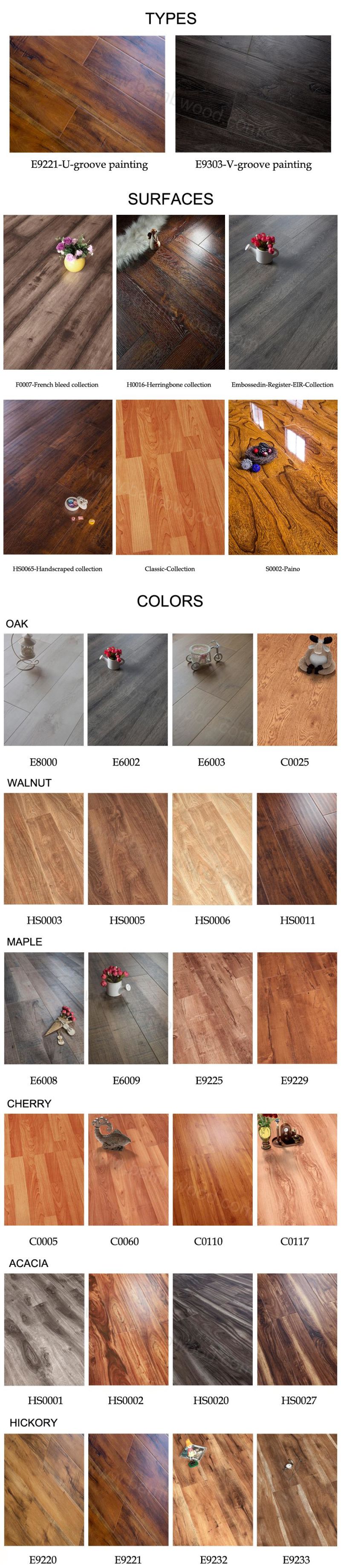 Eco-Friendly Commercial 12mm Laminate Flooring From China Commercial Waterproof Flooring