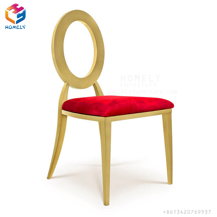 Gold Modern Classical Stainless Steel Dining Chair
