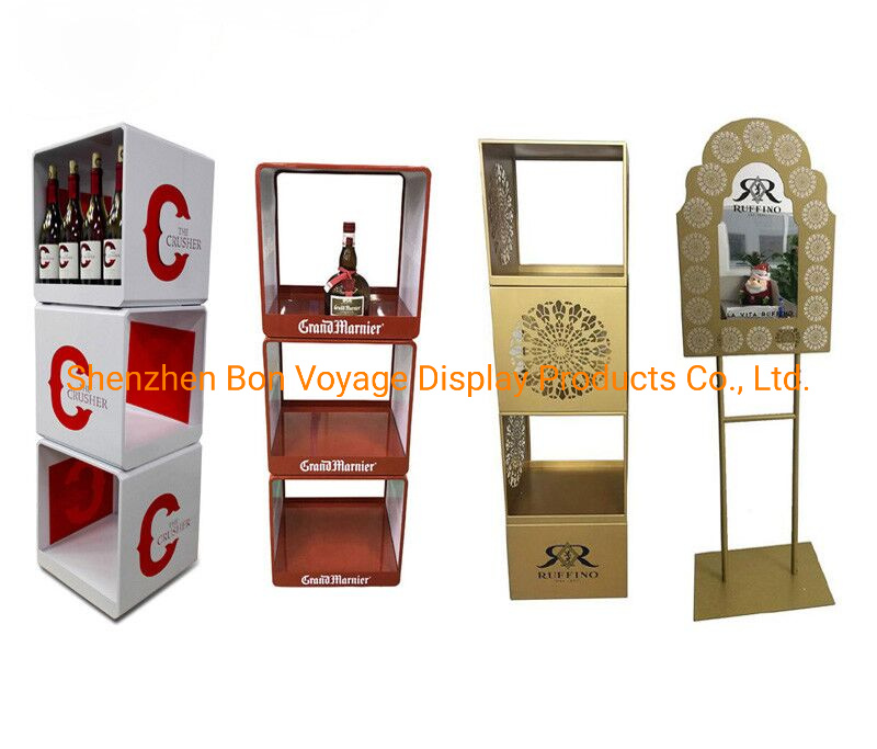 Customized Wooden Book Display Shelf for Supermarket&Retail Store