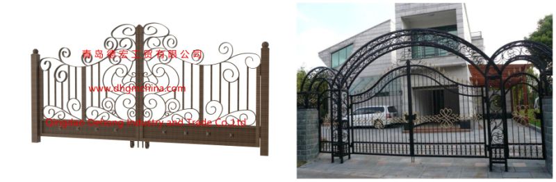 Vintage Ornamental Superior Quality Galvanized Steel Entrance Garden Gates