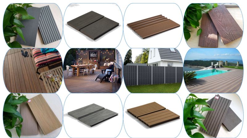 Easily Installed Wood Plastic Composite Decking WPC with Ce, Fsc