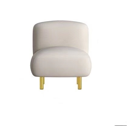 Nordic Design Simple Fabric Cozy Upholstery Single Sofa Chair Sofa Set