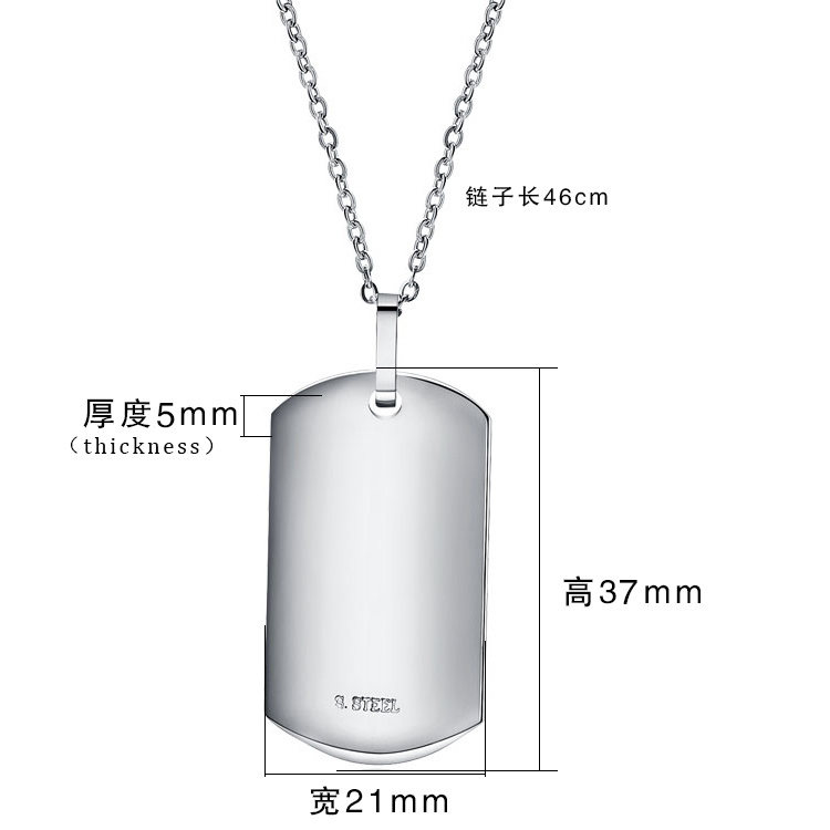 2017 Fashion Stainless Steel Pendant Jewelry Necklace Male Pendant/Jewelry