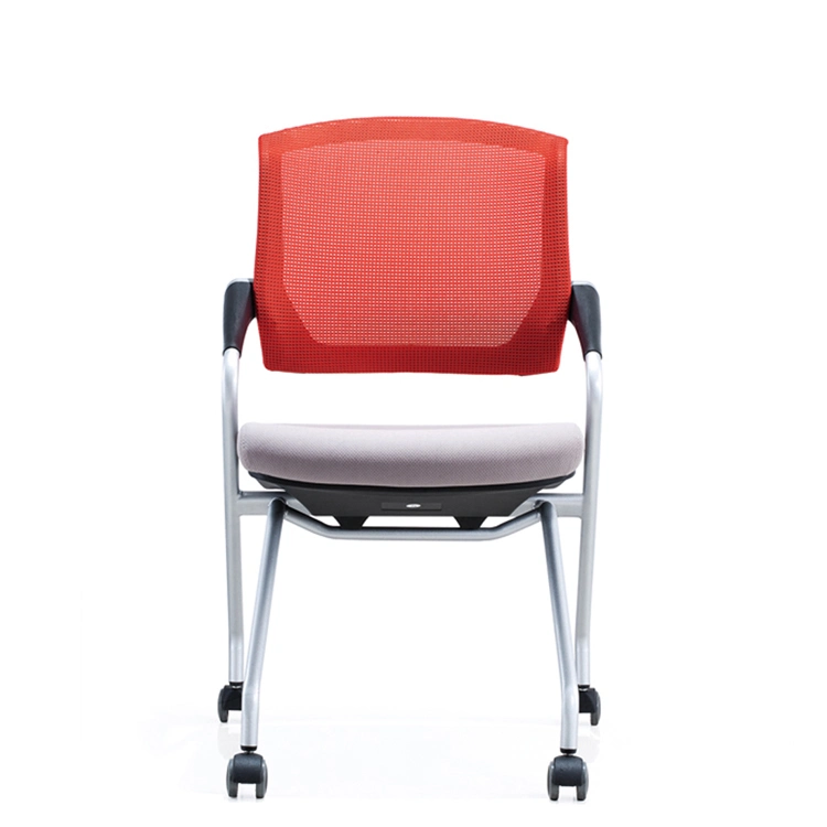 Plastic Mesh Office School Training Chair with Armrest
