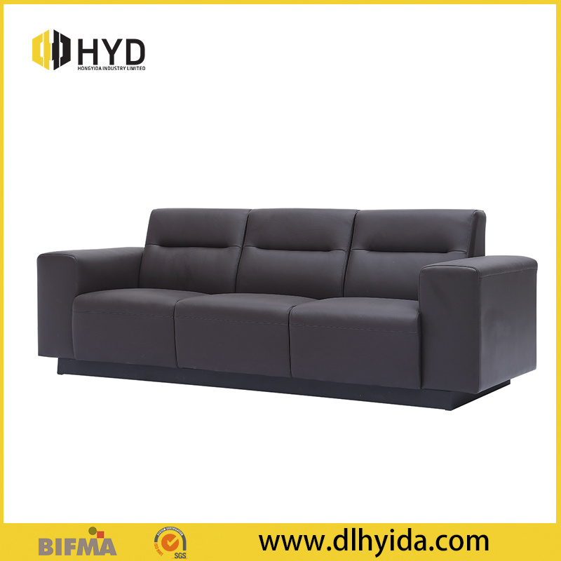 Classical PU Sectional Sofa with Armrest Living Room Leather Sofa