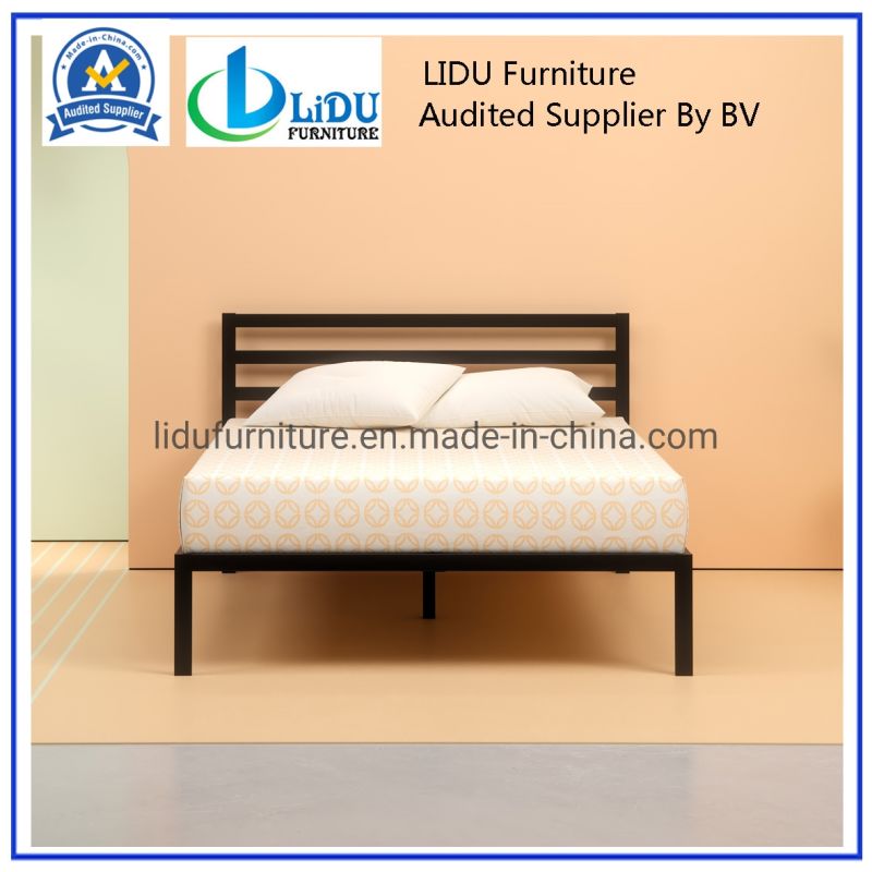 Wood Platform Bed with Headboard Solid Wood Bed