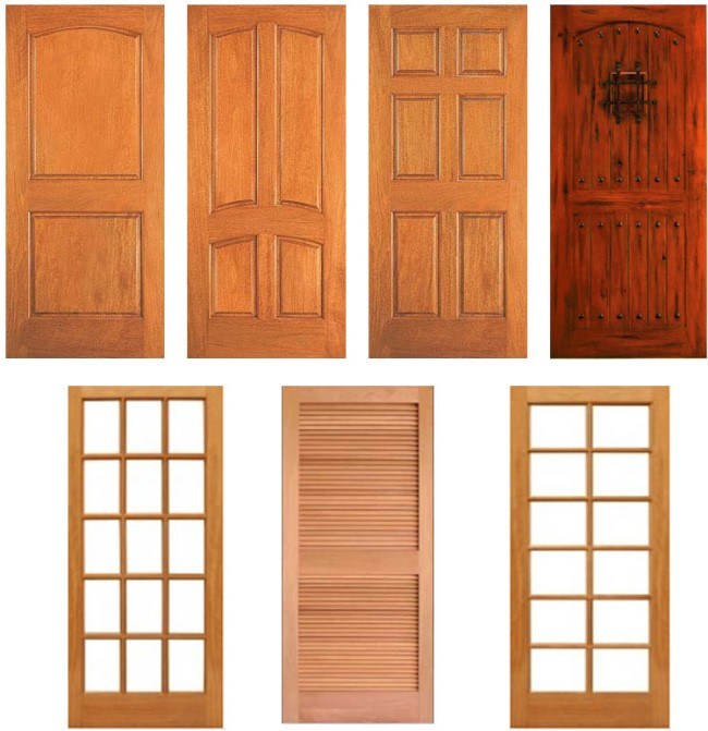 Wooden Door/ Solid Wood Door/Timber Door with Glass