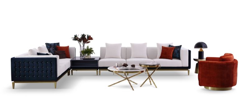 Modern Design Combined Sofa/ Multifunctional Fabric Sofa/Corner Sofa Set