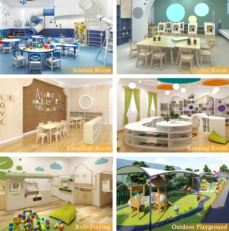 Cowboy Early Learning Kindergarten Furniture Table and Chairs Classroom Layout