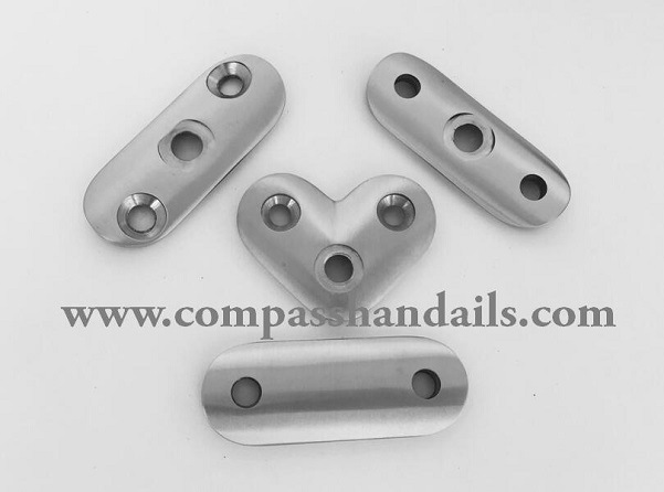 Glass Hardware Stainless Steel Round Glass Handrail Bracket for Glass Railing
