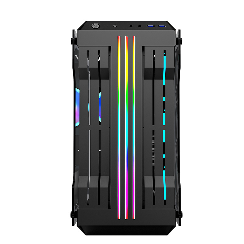 Best Selling Hot Model RGB Fan Micro ATX Desktop Computer Case for Gaming