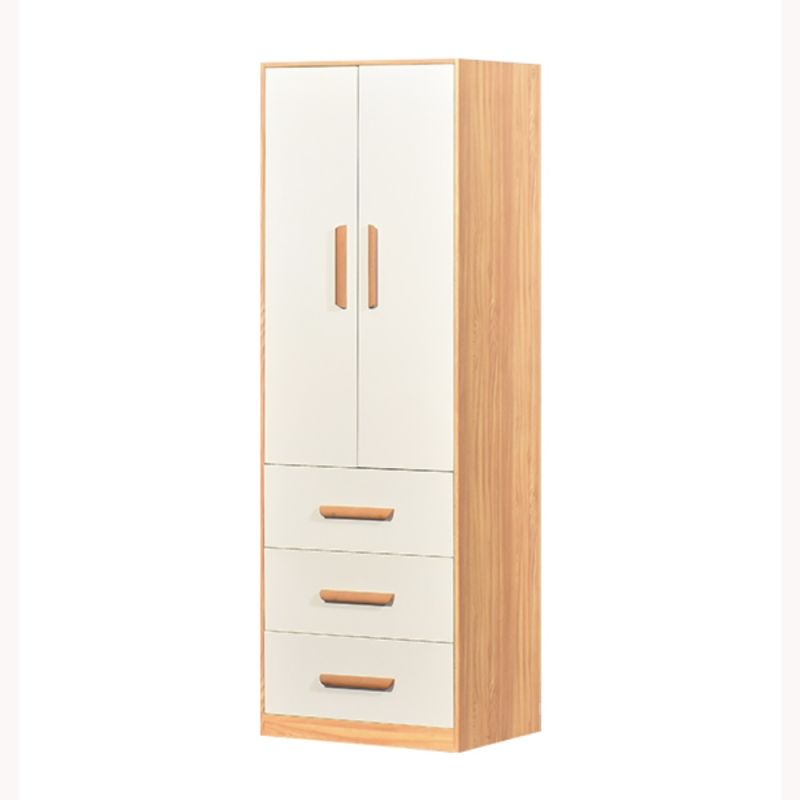 Two Doors Three Drawers Cabinet Armoire / Wardrobe for Bedroom Furniture