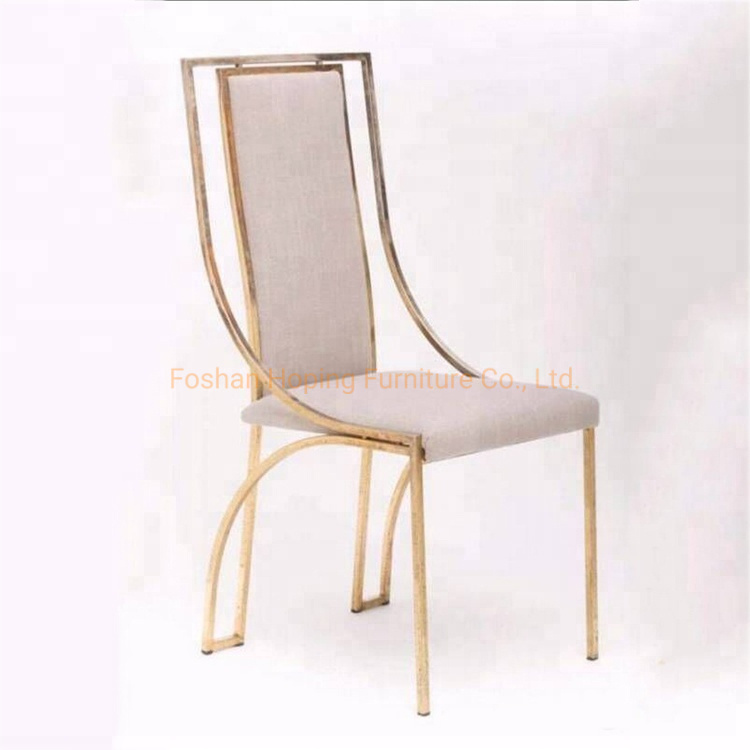 Hotel Leisure Chair Luxury Modern Leather Chair Silver Metal Restaurant Dining Chair