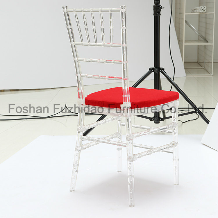 Acrylic Transparent Tiffany Chair Chiavari Chair with Cushion