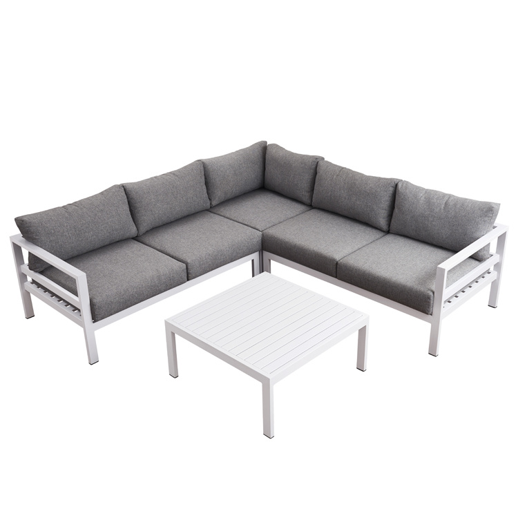 Popular Outdoor Furniture Patio Garden Aluminum Frame Waterproof Sofa Set
