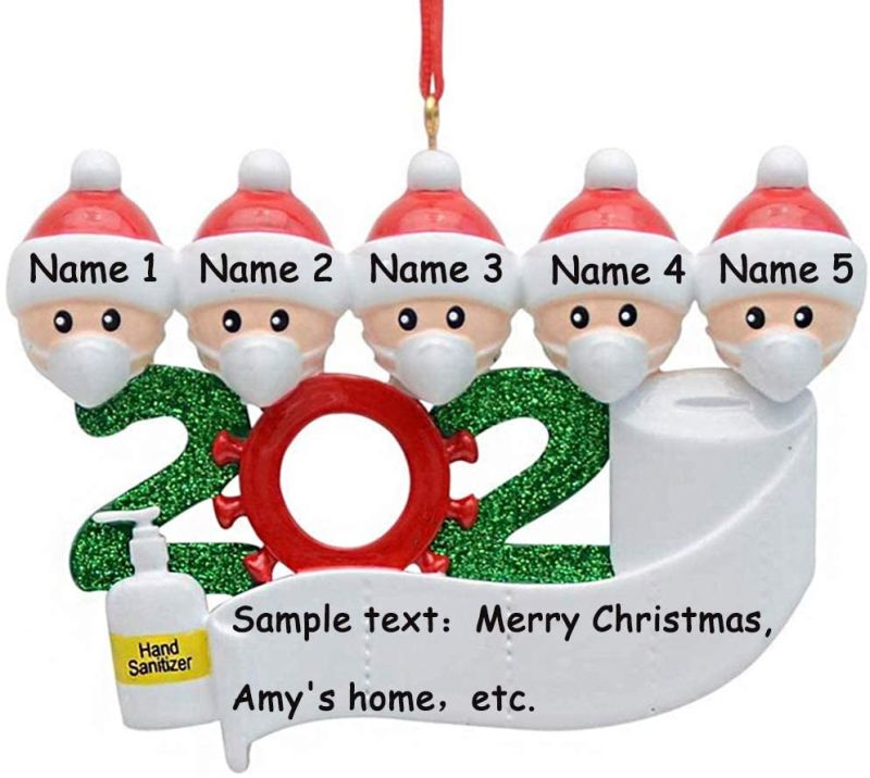 2020 Quarantine Christmas Tree Decoration Gift Personalized Hanging Orname Christmas Hanging Ornament
