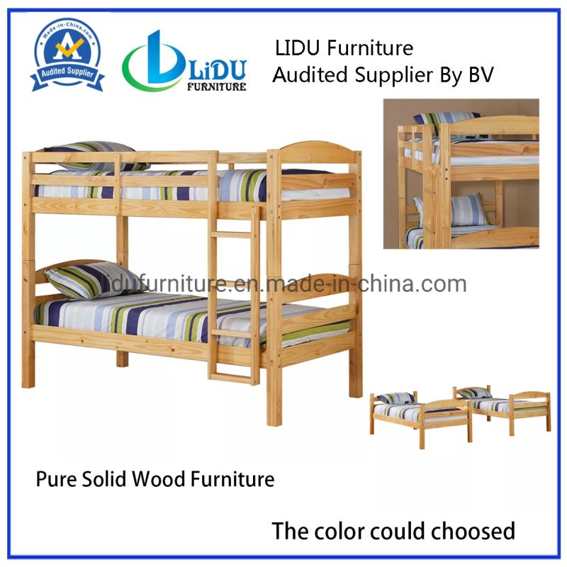 Solid Wood Bed for Home Furniture King and Queen Bed Frame