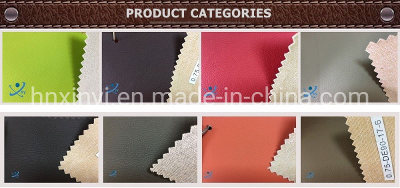 Factory Wholesale High Faux Leather Fabric PU Artificial PU Sofa Leather