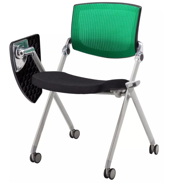 Plastic Office Chair with Writing Pad, Executive Reception Chair