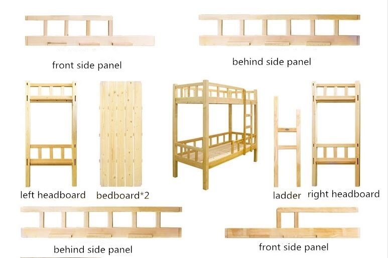 Wooden Furniture Bunk Bed for Children