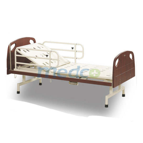 Hospital Furniture Manual Hand Crank Nursing Home Care Wooden Bed