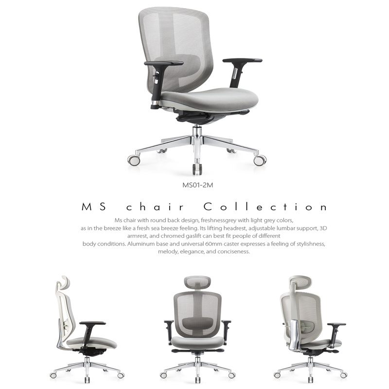 High Back Reclining Ergonomic Executive Mesh Office Chair with Self-Adjusting Back