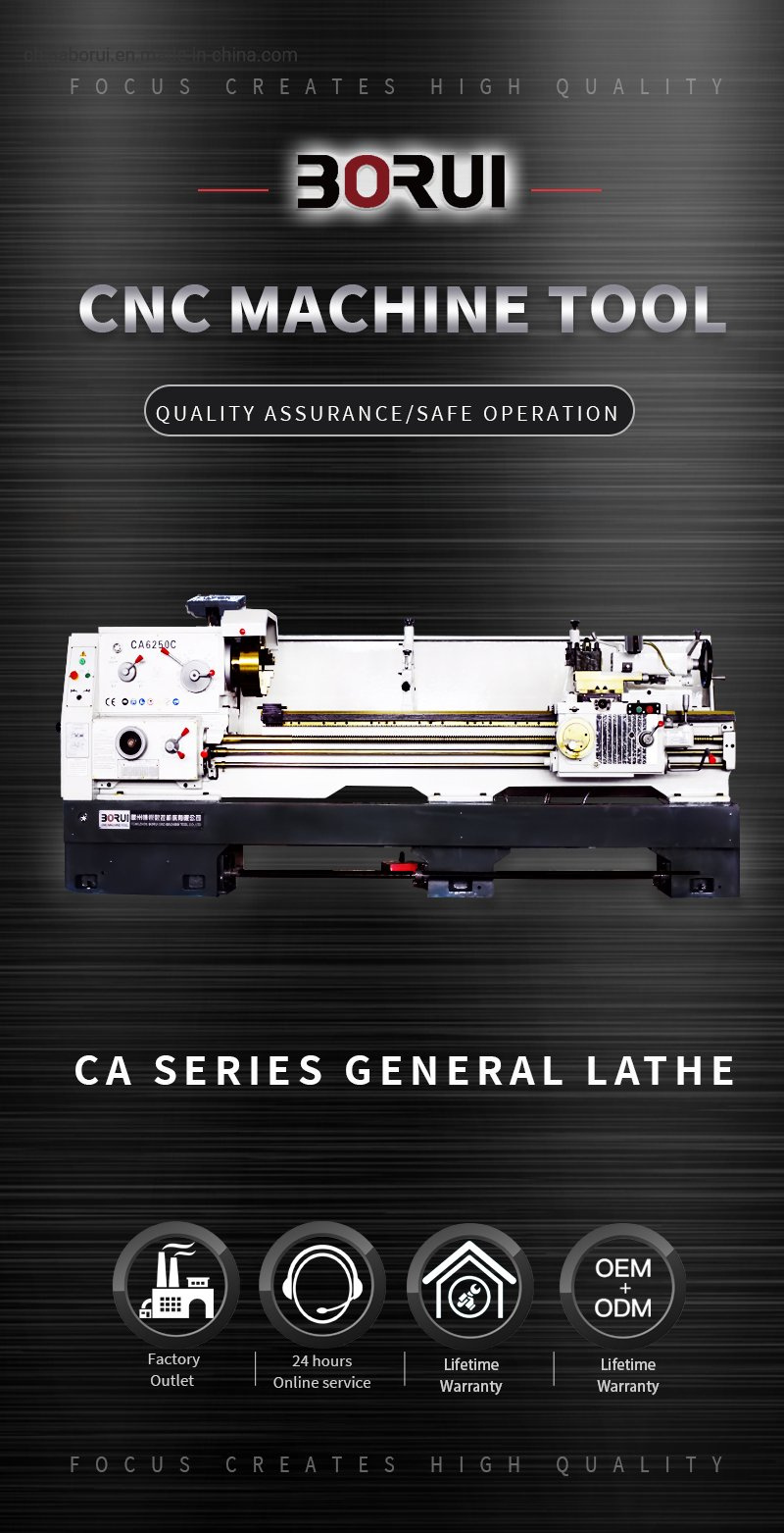Ca6150 Universal Gap Bed Manual Turning Horizontal Metal Lathe Machine