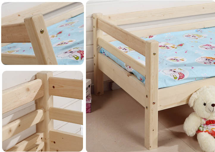 Simple Style Children Single Wooden Bed Kids Bed (M-X1045)