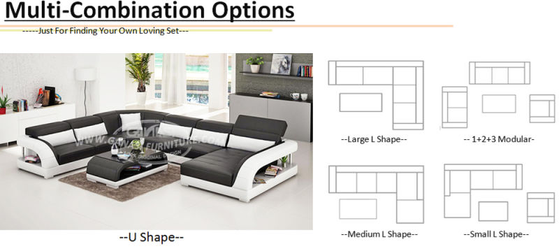 Popular Sectional Fabric/Leather Sofa Modern Office Sofa Design
