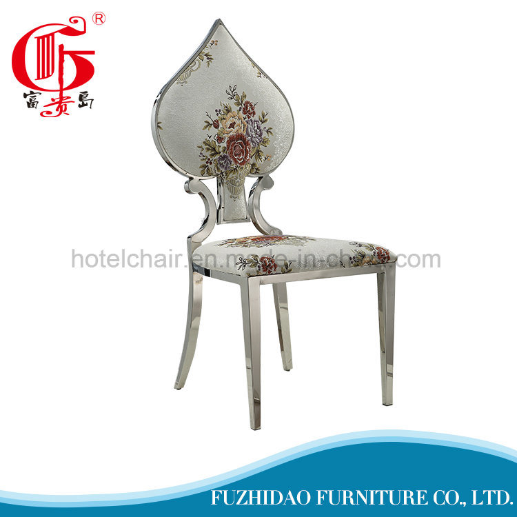 Elegant Modern Hotel Dining Chair Stainless Steel Chair