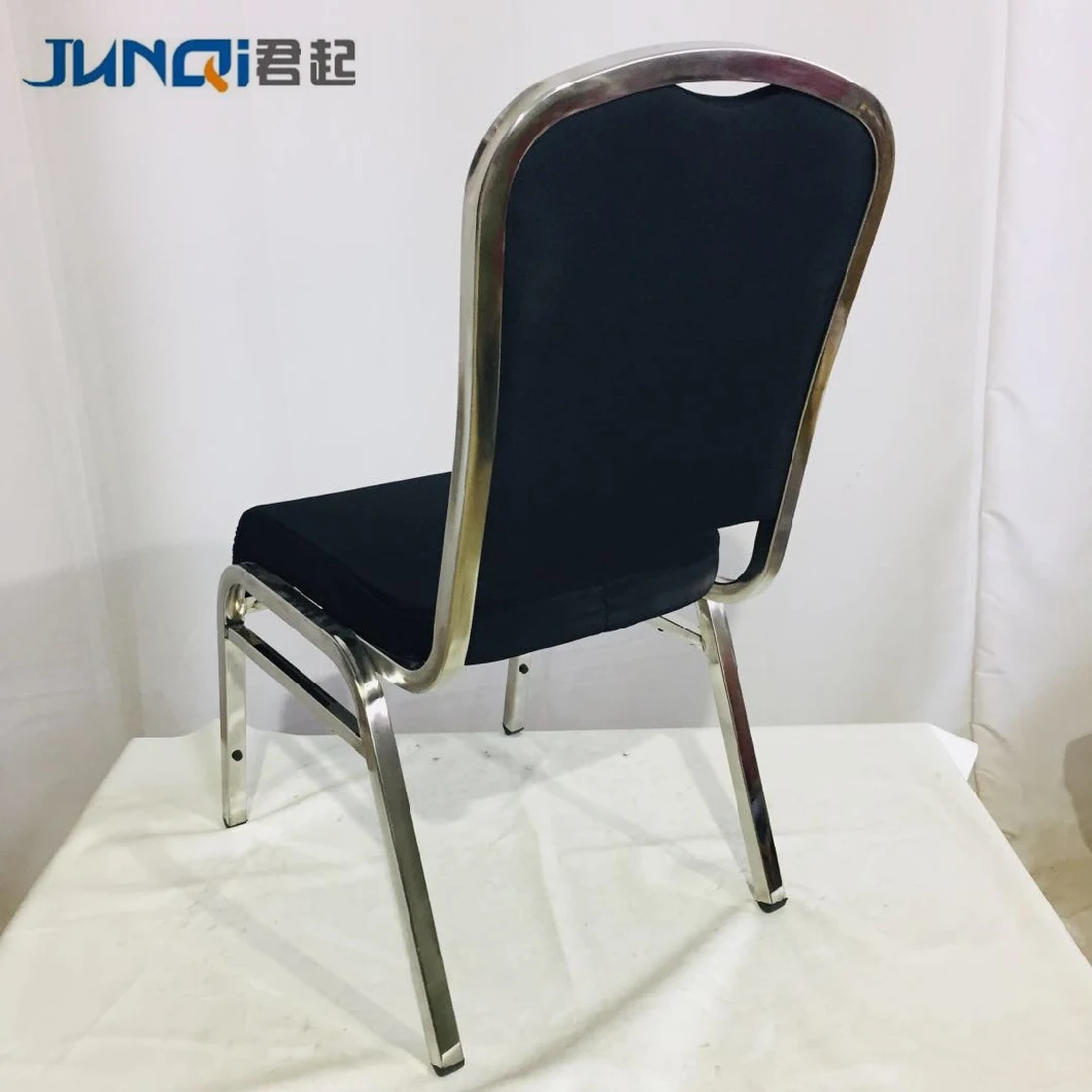 Stackable Stainless Steel Chair Restaurant Dining Chair Hotel Luxury Banquet Chair
