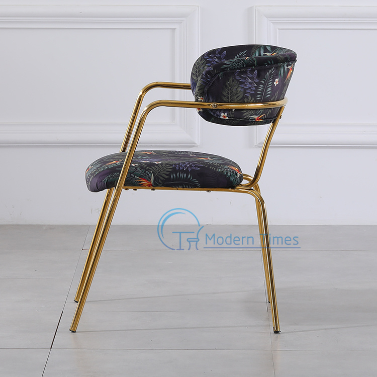 Velvet Armrest Black OEM Good Selling Home Furniture Dining Chair/ Dining Table/ Gaming Chair/ Coffee Table/ Office Chair/ Gaming Chair/ Dining Chair