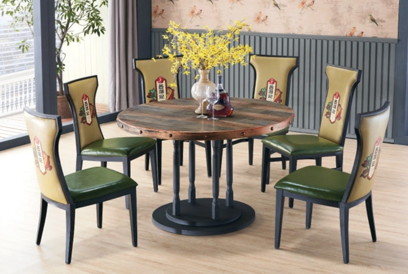 Balcony Courtyard Cafe Home Hotel Banquet Dining Furniture Table and Chairs
