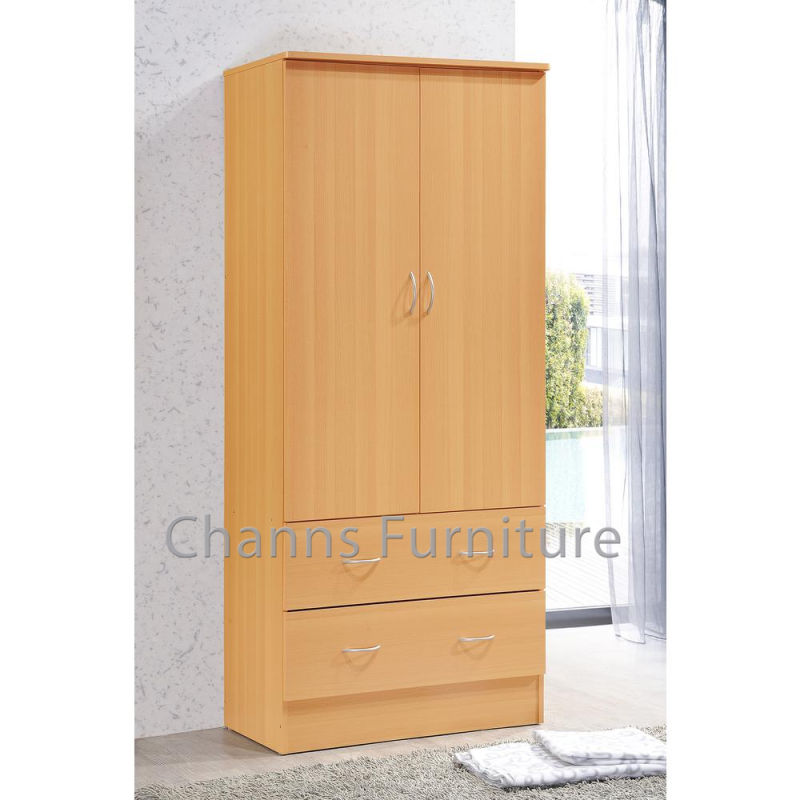Two Doors Wooden Wardrobe (CAS-BD1805)
