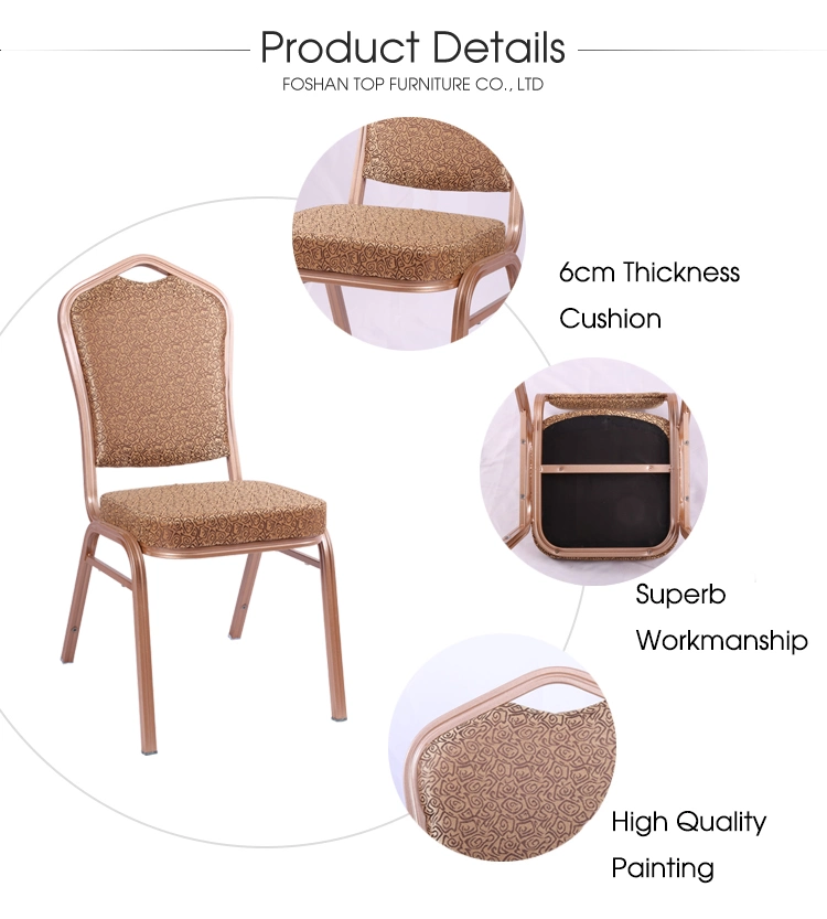Wholesale Aluminium Hotel Stackable Banquet Chairs