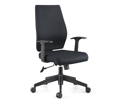 Swivel Chair with Headrest Elegant Office Chair Full Fabric Chair