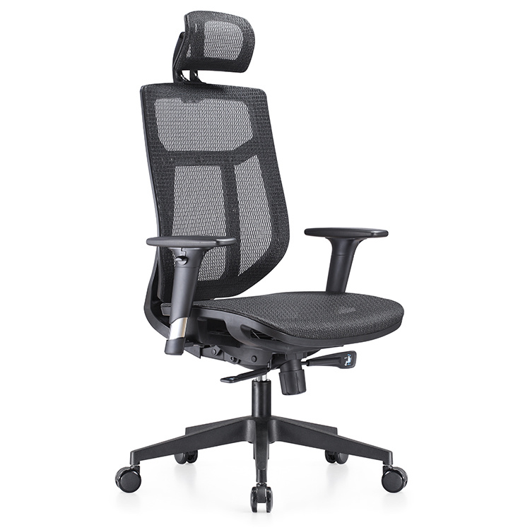 Full Mesh Nylon High Back Office Chairs with Adjustable Headrest