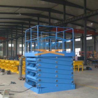 2t 7m Hydraulic Scissor Lifting Equipment Lifting Table with Ce