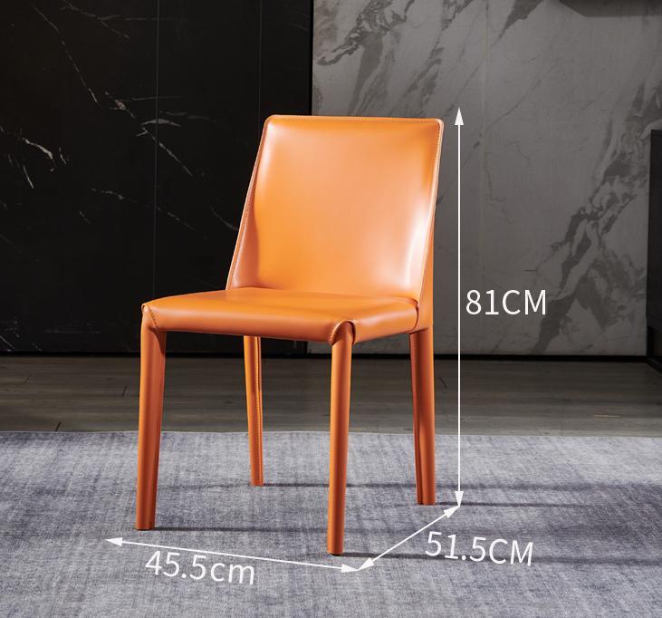 Modern Hotel Furniture PU Leather Steel Foundation Restaurant Dining Chairs