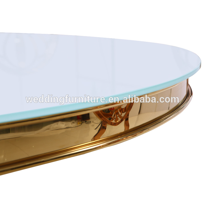 Round Shape Vintage Modern Coffee Table Set Gold Coffee Table
