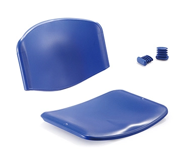 School Unfolded Plastic Conference Training Chair with Arm Pad
