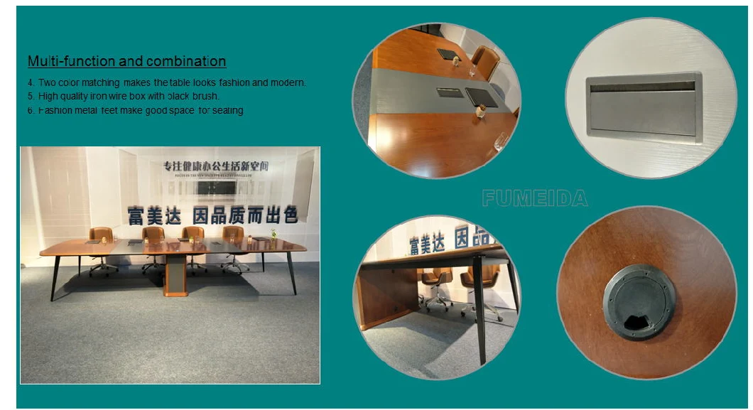 Modern High Grade Office Boardroom Wooden Conference Meeting Room Table