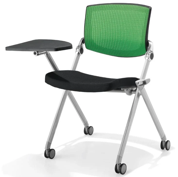 Plastic Office Chair with Writing Pad, Executive Reception Chair