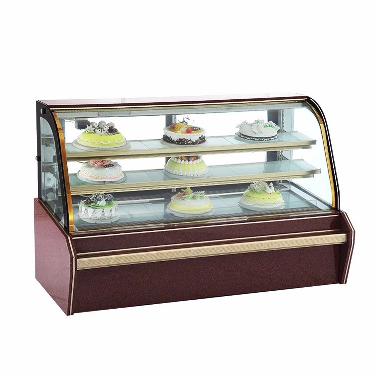 Glass Display Commercial Cake Refrigerator Showcase Cooler