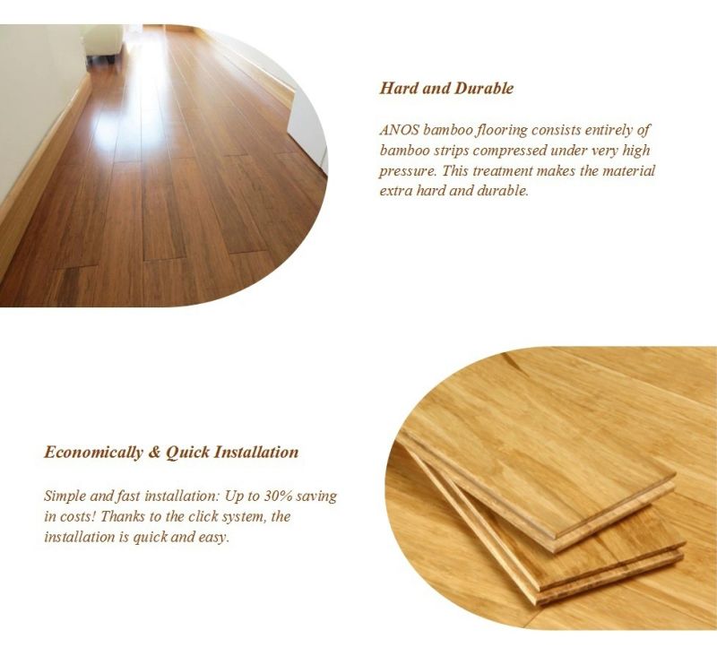 Indoor Waterproof High Density Anti-Slip Bamboo Flooring