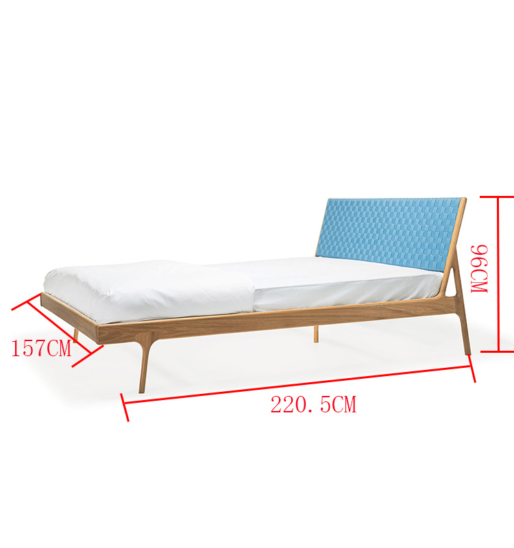 2018 King Size Wooden Bedroom Furniture Double Bed