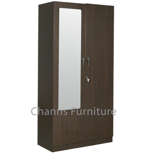 Wholesale Cheap Modern Melamine Wooden Bedroom Wardrobe with Mirror (CAS-BD1815)