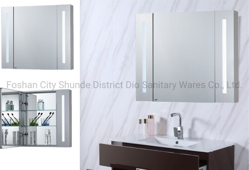 Modern Bathroom Vanity Wall Mounted LED Mirror Bathroom Vanity Cabinet